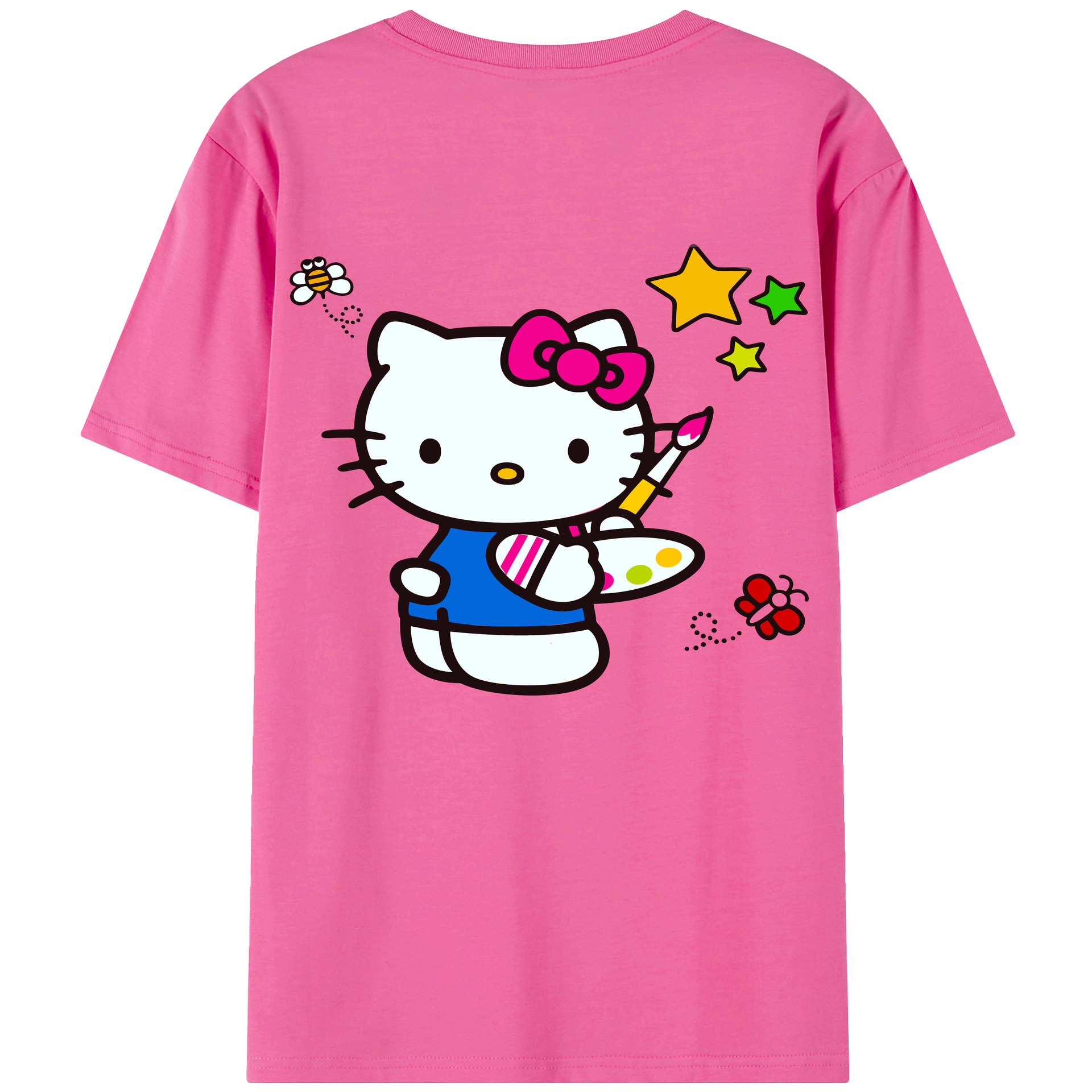 （画像用） Hello Kitty ハローキティ レディース半袖Tシャツ(バックプリント)